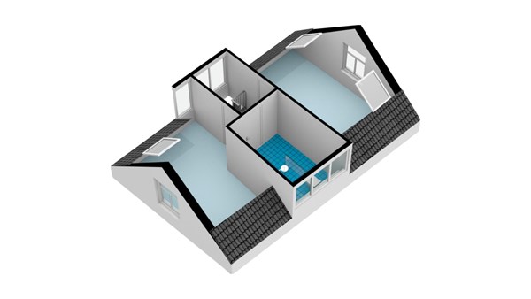 Floor plan - Nieuwegrachtje 3-2, 1011 VP Amsterdam 